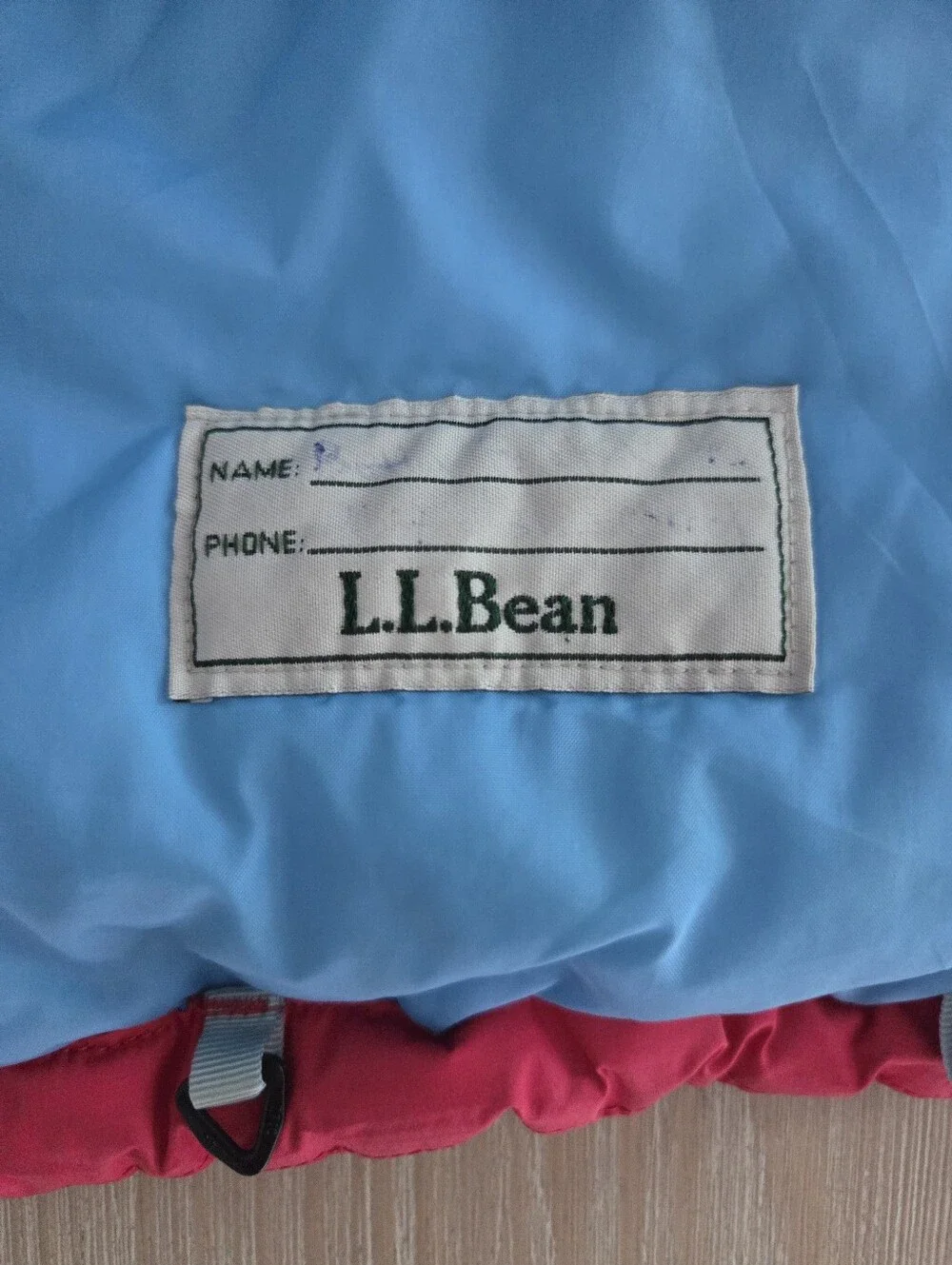 L.L. Bean Thinsulate Insulated Pink Blue TEK Jacket Girls Size XL 18